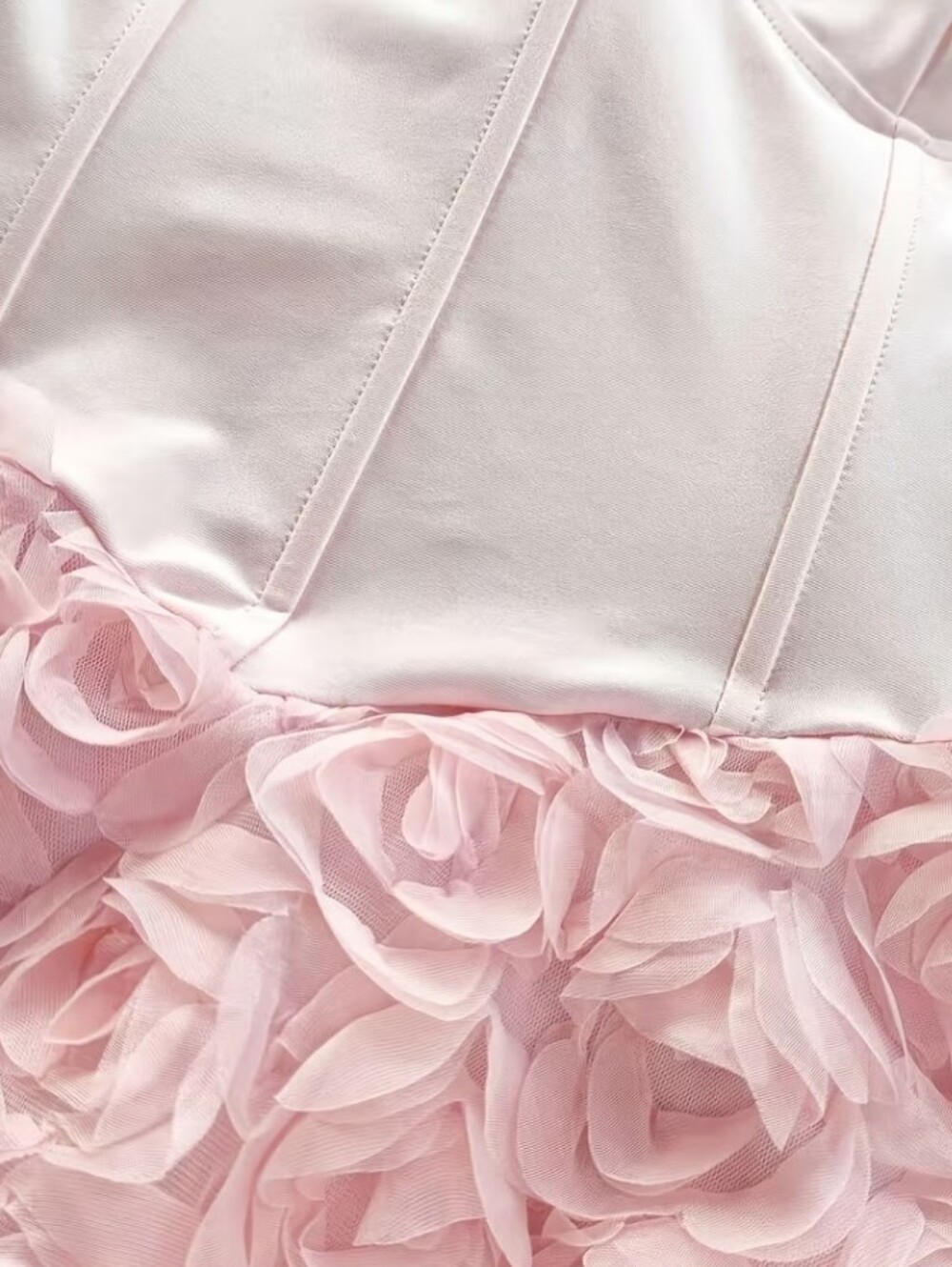 Satin Strapless Mermaid Waist-cinching Evening Gown, Elegant and Romantic, Styli - Picture 3 of 4